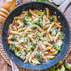 One-Pan Creamy Broccoli Pasta | Healthy &amp; Delicious One-Pot Recipe