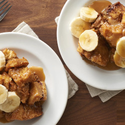 Slow-cooker Salted Caramel-banana Cinnamon Roll Casserole