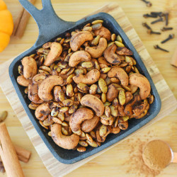 Pumpkin Spice Roasted Nuts