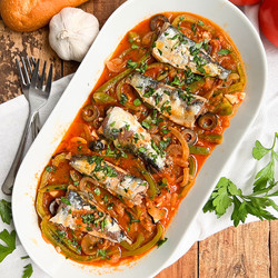 Spanish Canned Sardines With Vegetables