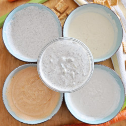 5 HEALTHY &amp; EASY Dips Made With GREEK YOGURT