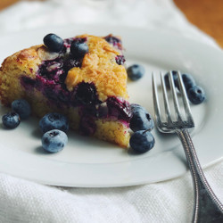 Blueberry Almond Cornmeal Cake