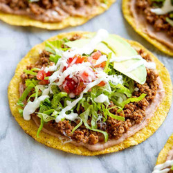 Vegetarian Tostadas with Umami Dressing