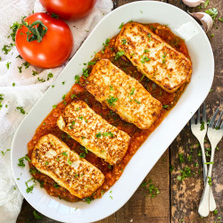 Fried Cheese With Spanish Tomato Sauce | Queso Frito Con Tomate