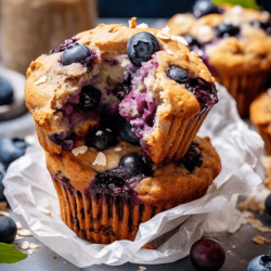 Banana Blueberry Muffins