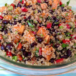 Sweet Potato And Black Bean Quinoa Salad