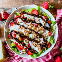 The BEST-EVER Salad With Strawberries &amp; Manchego Cheese