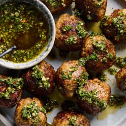 Chimichurri Meatballs