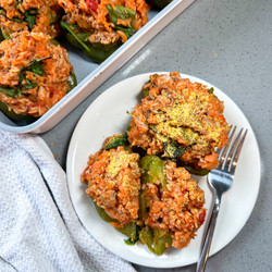 Ground Turkey Stuffed Peppers