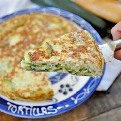 Spanish Tortilla With Zucchini &amp; Onions