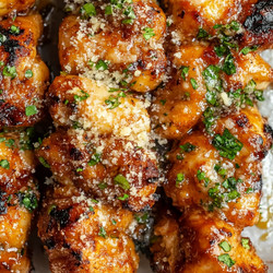 Garlic Parmesan Chicken Skewers