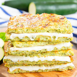 Zucchini Crusted Grilled Cheese Sandwiches