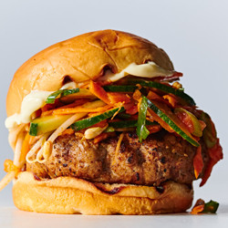 Gochujang Burger With Spicy Slaw