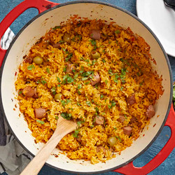 Arroz Con Salchichas