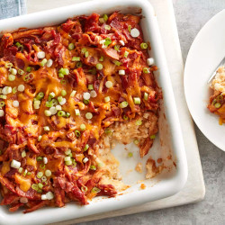 Loaded Barbecue Chicken And Potato Casserole