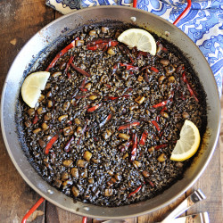 Black Mediterranean Rice Recipe - Arroz Negro