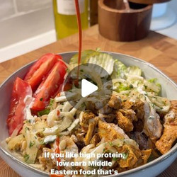 High Protein Chicken Shawarma Bowls