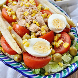 Authentic ¨Ensalada Valenciana¨ Salad From Valencia Spain