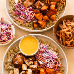 Hot Honey Chicken Bowl - Sweet Green Copycat