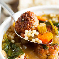 The Best Italian Wedding Soup With Chicken Meatballs