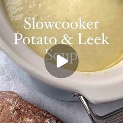 Slowcooker Potato &amp; Leek Soup