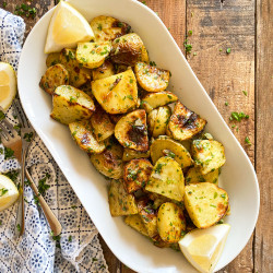 Lemon Garlic Spanish Potatoes