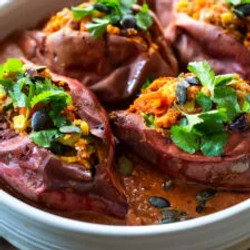 Oaxacan Stuffed Sweet Potatoes