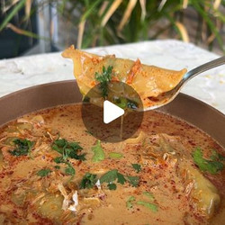 One Pot Red Curry Dumpling Soup