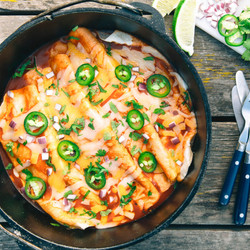 Dutch Oven Enchiladas