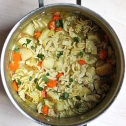 Classic Vegan Chicken Noodle Soup