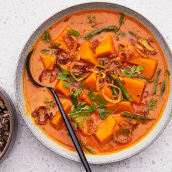 Coconut, Butternut Squash, And Green Bean Stew