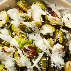 Cacio E Pepe Brussels Sprouts