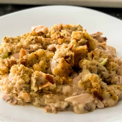 Rotisserie Chicken And Stuffing Casserole