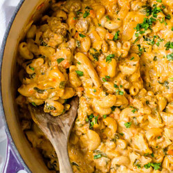 Veggie-loaded Homemade Hamburger Helper