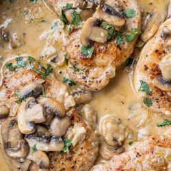 Pork Chops In Creamy Mushroom Sauce