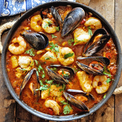 Mediterranean Seafood Stew - Zarzuela De Pescado