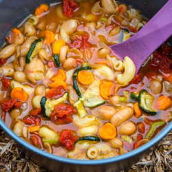 Backpacking Minestrone Soup