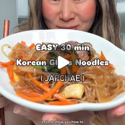Easy Korean Glass Noodles - Japchae