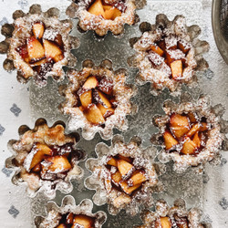 Puff Pastry Peach Cups