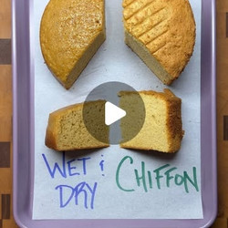 Banana Chiffon Cake and Wet &amp; Dry method