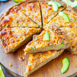 30-minute Cheesy Avocado Skillet Pizza Bread (whole-wheat And Vegan)