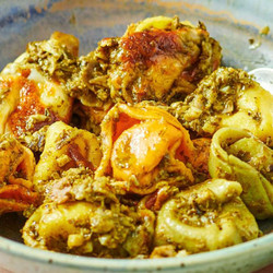 4-ingredient Pesto Tortellini Bake