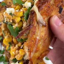Street Corn Crockpot Shredded Beef Tacos