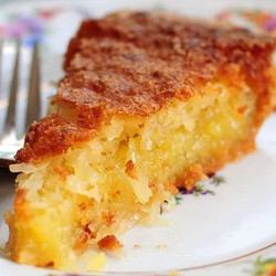 Delectable Portuguese Moist Coconut Tart