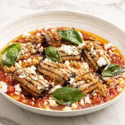 Stuffed Aubergine Rolls