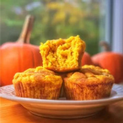 Pumpkin Spice Cottage Cheese Protein Muffins