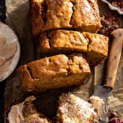 Maple Banana Bread With Cinnamon Butter