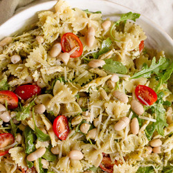 Chicken And White Bean Pesto Pasta Salad
