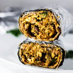 Freezer Vegan Breakfast Burrito