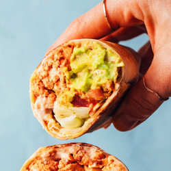 The Ultimate Vegan Burrito (crunchwrap-inspired!)